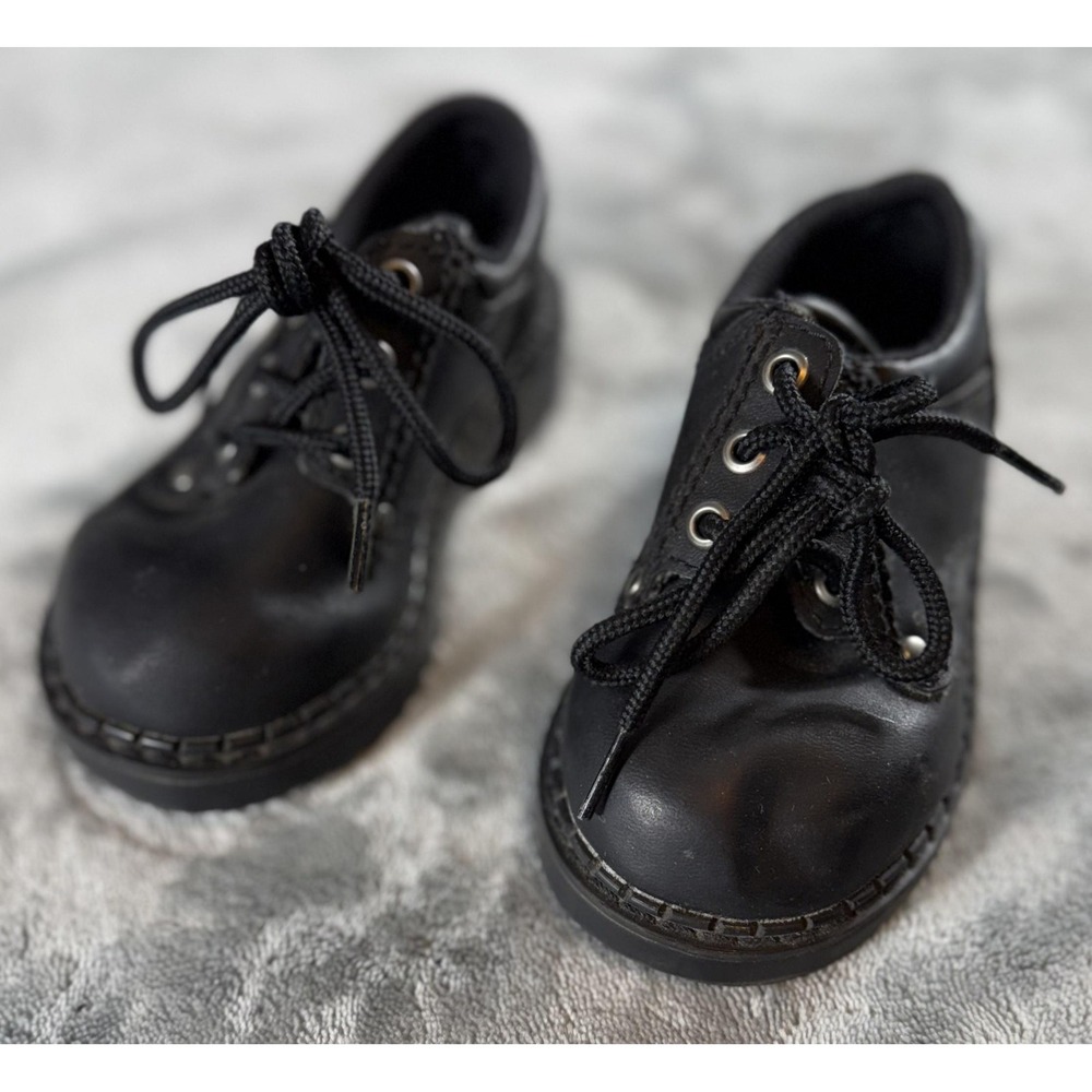 Circo Shoes Toddler Size 5.5 Black Oxford Lace Up Lug Sole Judson Faux Leather